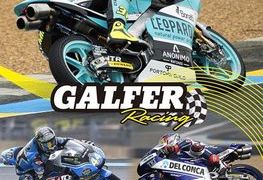Kierowcy Galfer na podium Moto3 Le Mans