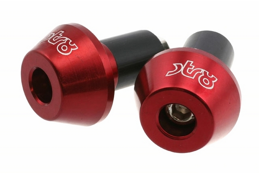 Ciężarki kierownicy STR8 Shorty 17mm, czerwone STR-088.66/RE